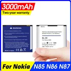 3000 мАч Bl 5k Bl-5k Bl5k литий-ионный аккумулятор для телефона Nokia N85 N86 N87 8mp 701 X7 C7 -00 X7-00 2610s T7