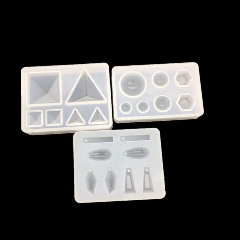 4 шт./компл. УФ Силиконовый Кристалл эпоксидная форма с отверстием кулон