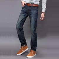 dimi new brand menswear mans jeans classic men casual mid rise straight denim jeans long pants comfortable trousers loose fit
