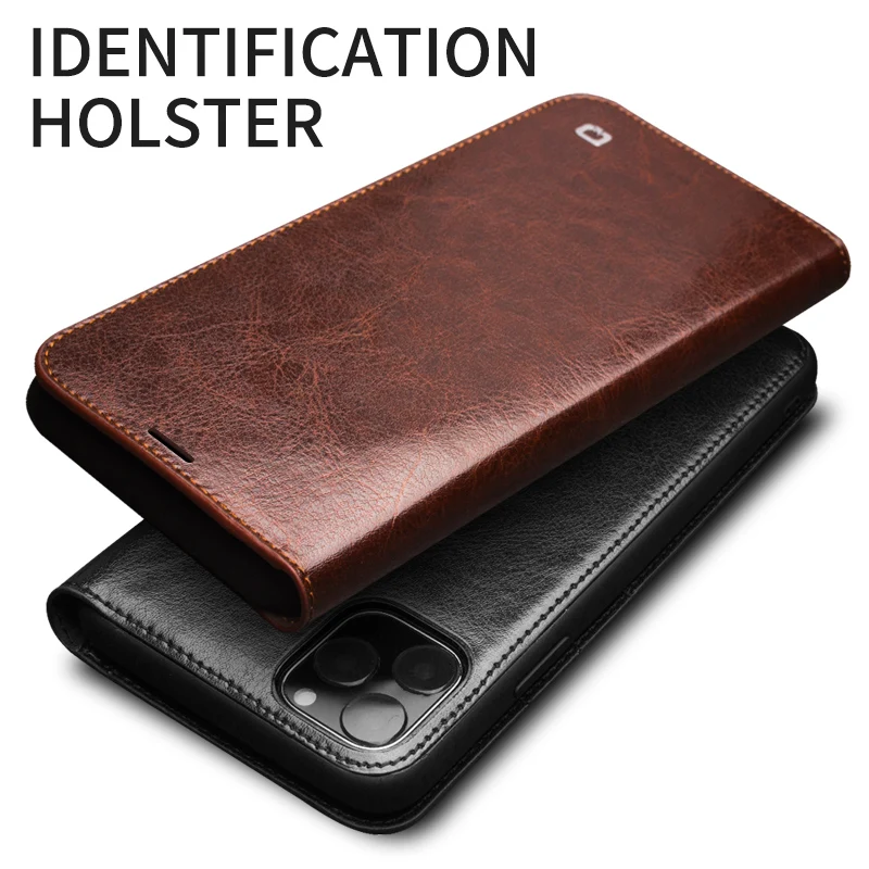 qialino luxury ultrathin case for iphone 13 12 pro max mini genuine leather fashion cover for xr x xs max 7 8 plus se2 card slot free global shipping