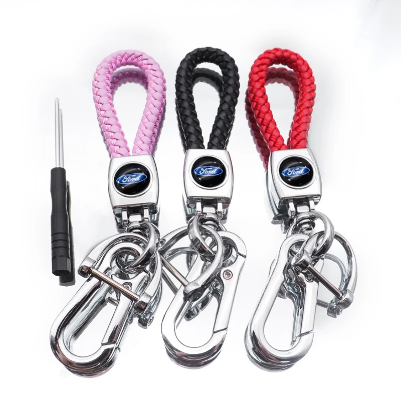 Брелок аксессуары модные креативные плетеная веревка металлический брелок с