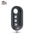 Чехол-книжка для автомобильного ключа Dandkey, с 3 кнопками, для Fiat 500, панда, пунто, Браво
