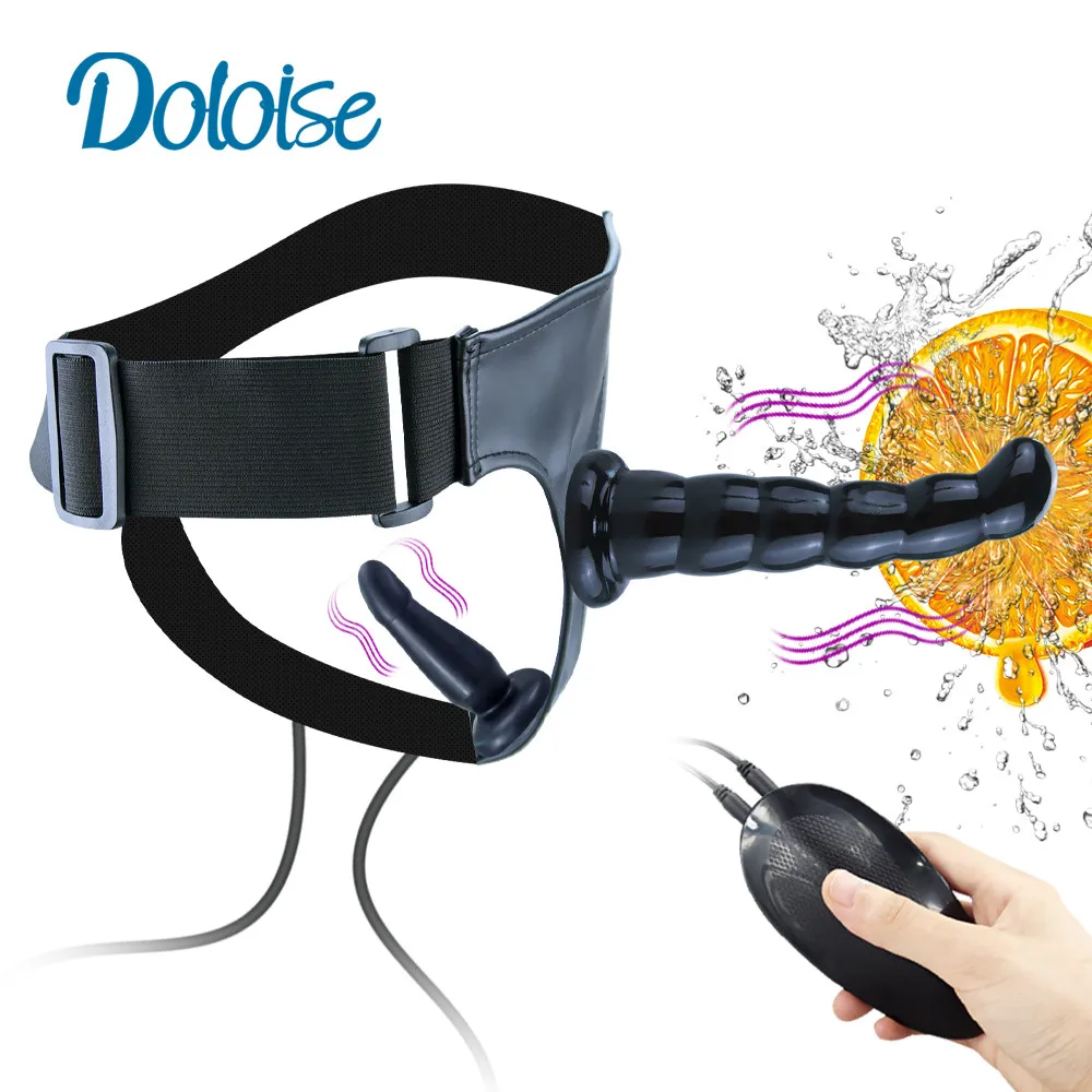 Страпон двойной фаллоимитатор вибраторы для женщин лесбиянок ремешок на секс