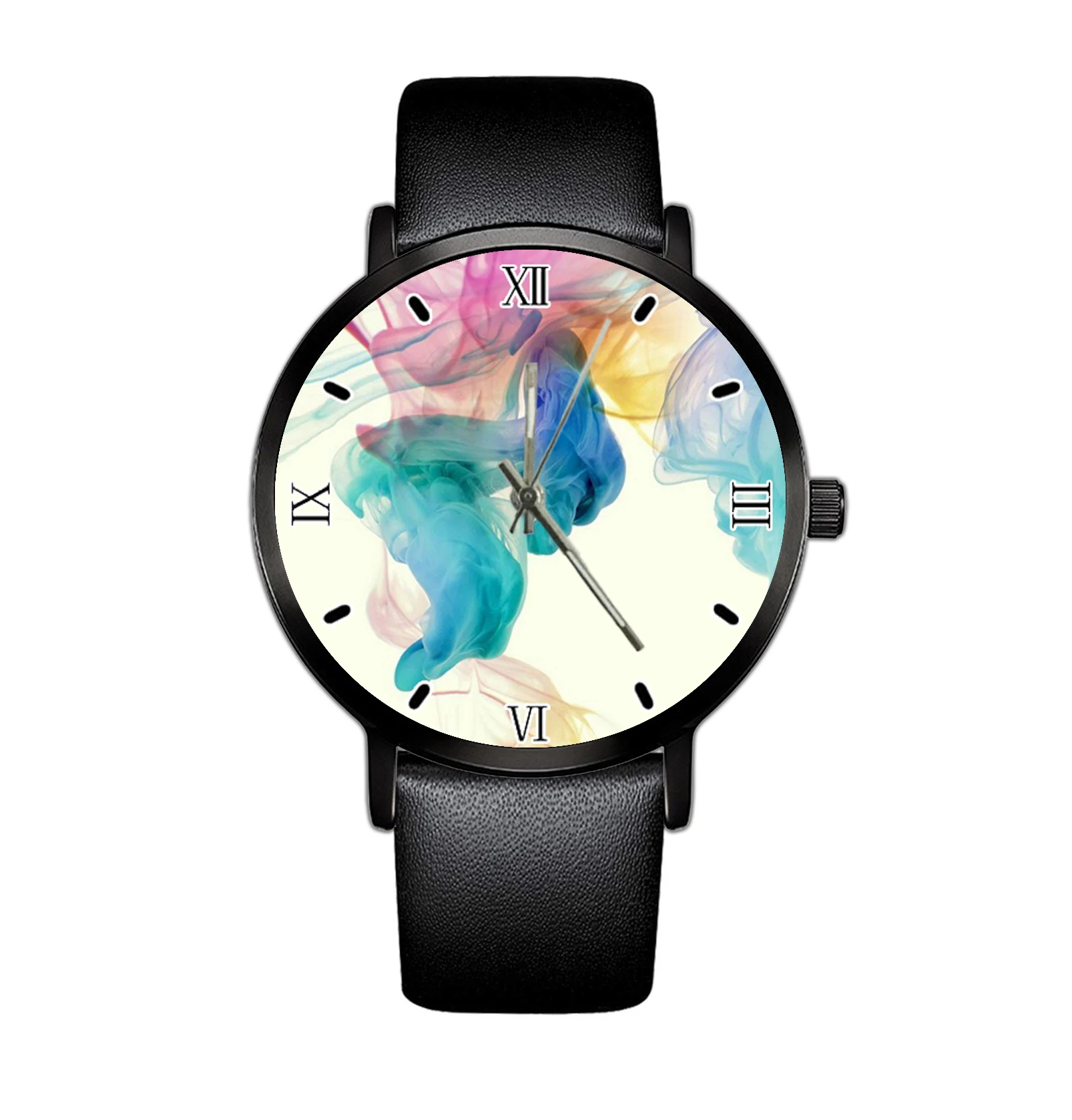 

2021 Men's Minimalist Fashion Quartz Watch Leather Belt Quartz Elegant Ultra Thin Watch Business Clock Simple Design Fa
