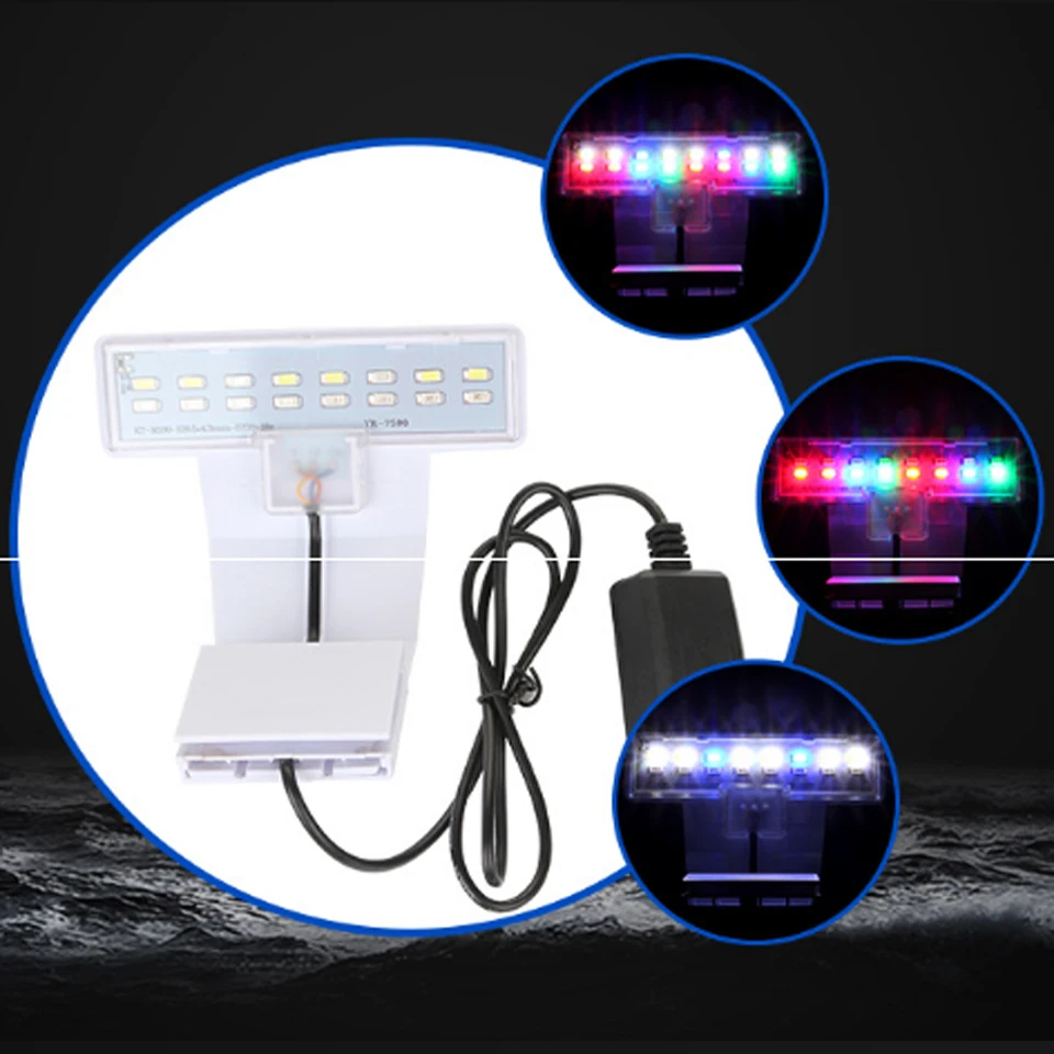 Adjuatble 3 Modes LED Aquarium Lights 5W 10W Fresh Water Plants Grow Light Aquatic Lamps Waterproof Clip on Lamp For Fish Tank|led aquarium