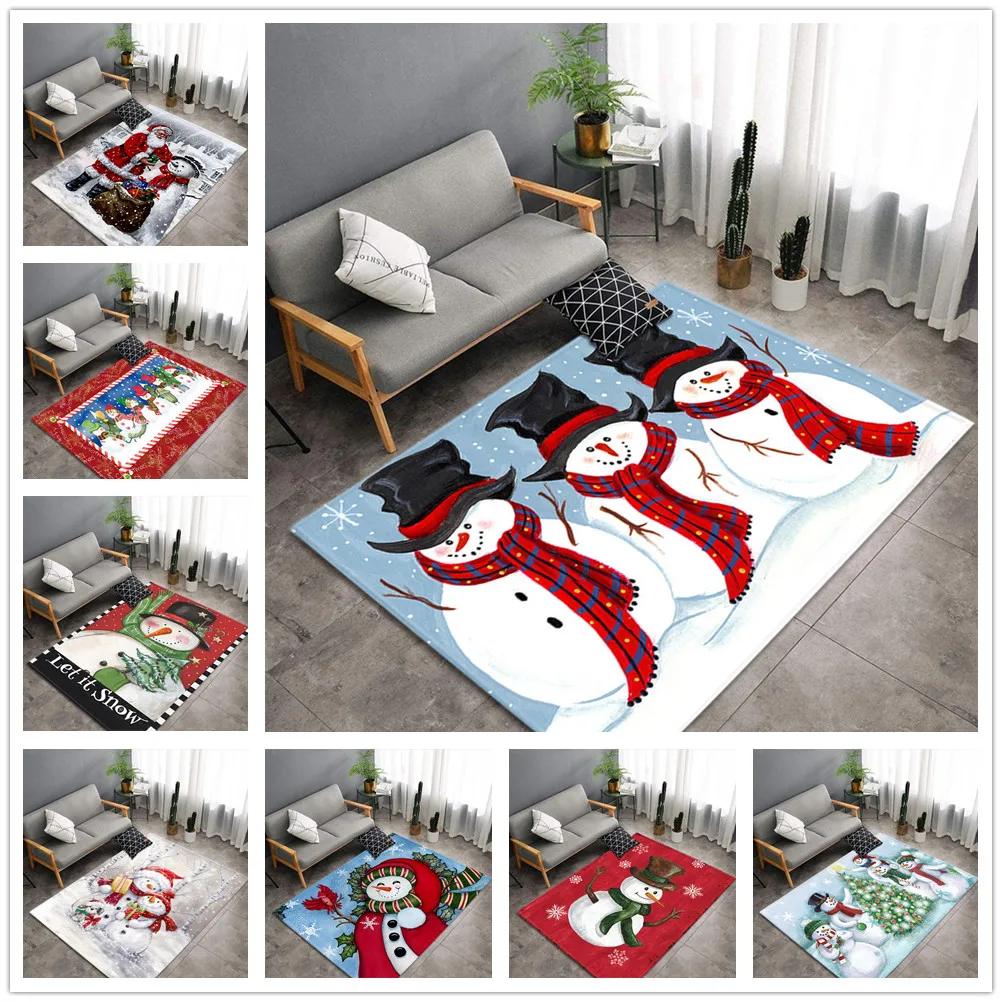 Рождественская серия 3D коврики с принтом для гостиной спальни коврик надписью