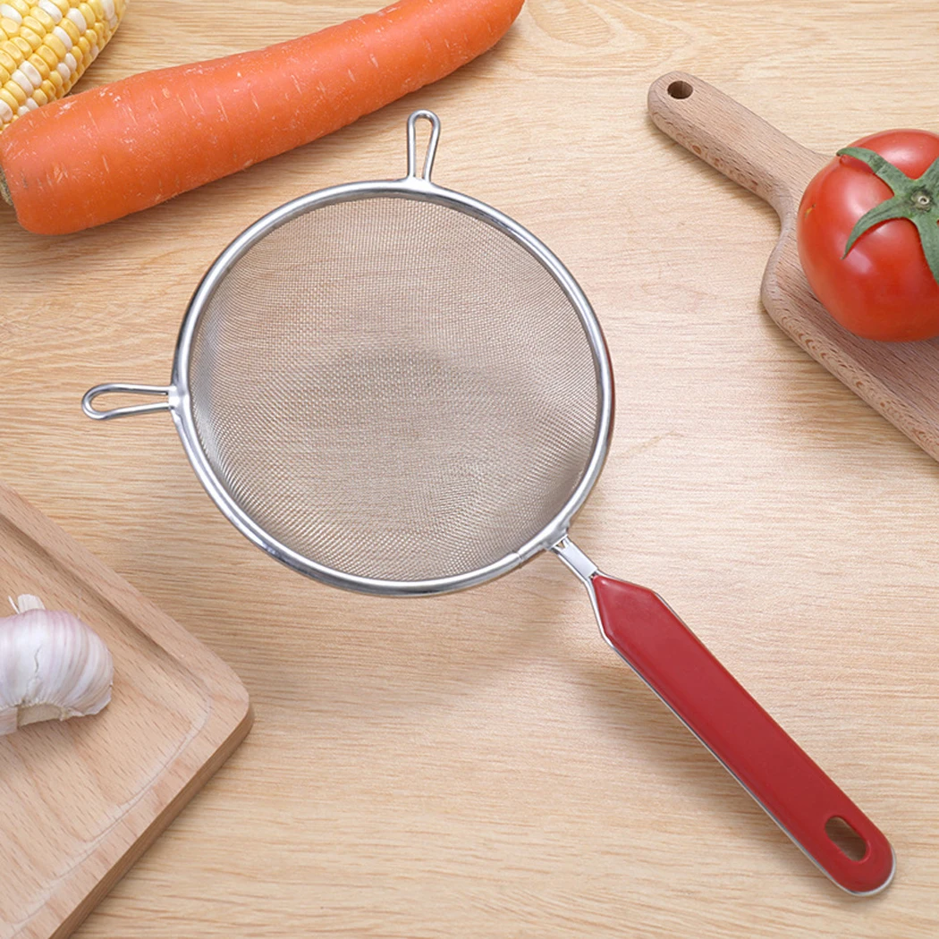 

Double Fine Mesh strainer leakage egg white separation baking tool Bird's nest strainer Stainless steel oil lattice kitchen tool