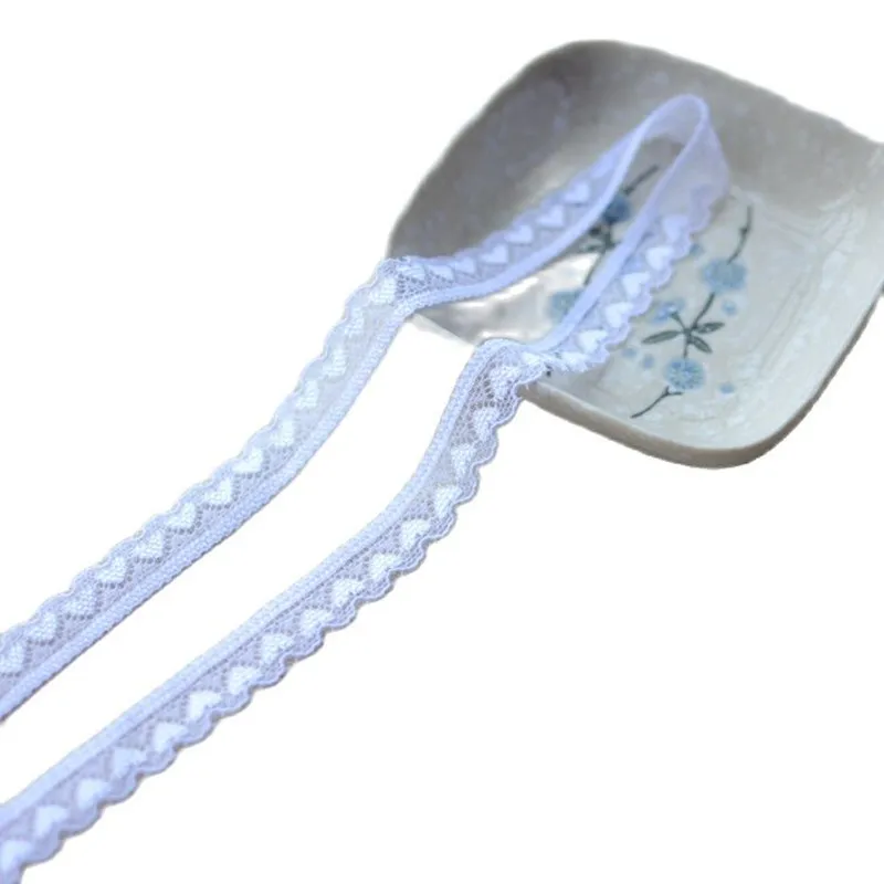 1M Lace Ribbon Lovers Elastic Trim Fabric Applique Wedding Dress Sewing Accessories Trimmings For Clothing dentelle LA43 | Дом и сад