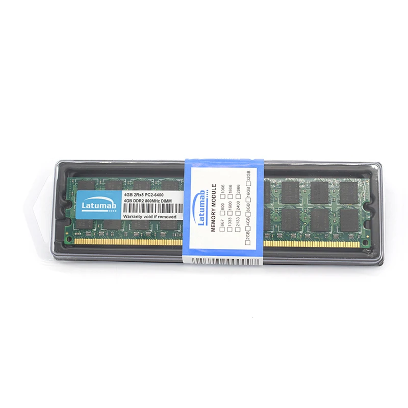 Latumab Оперативная память DDR2 4 ГБ 8 800 МГц PC2 6400 для AMD Чипсет процессора материнская
