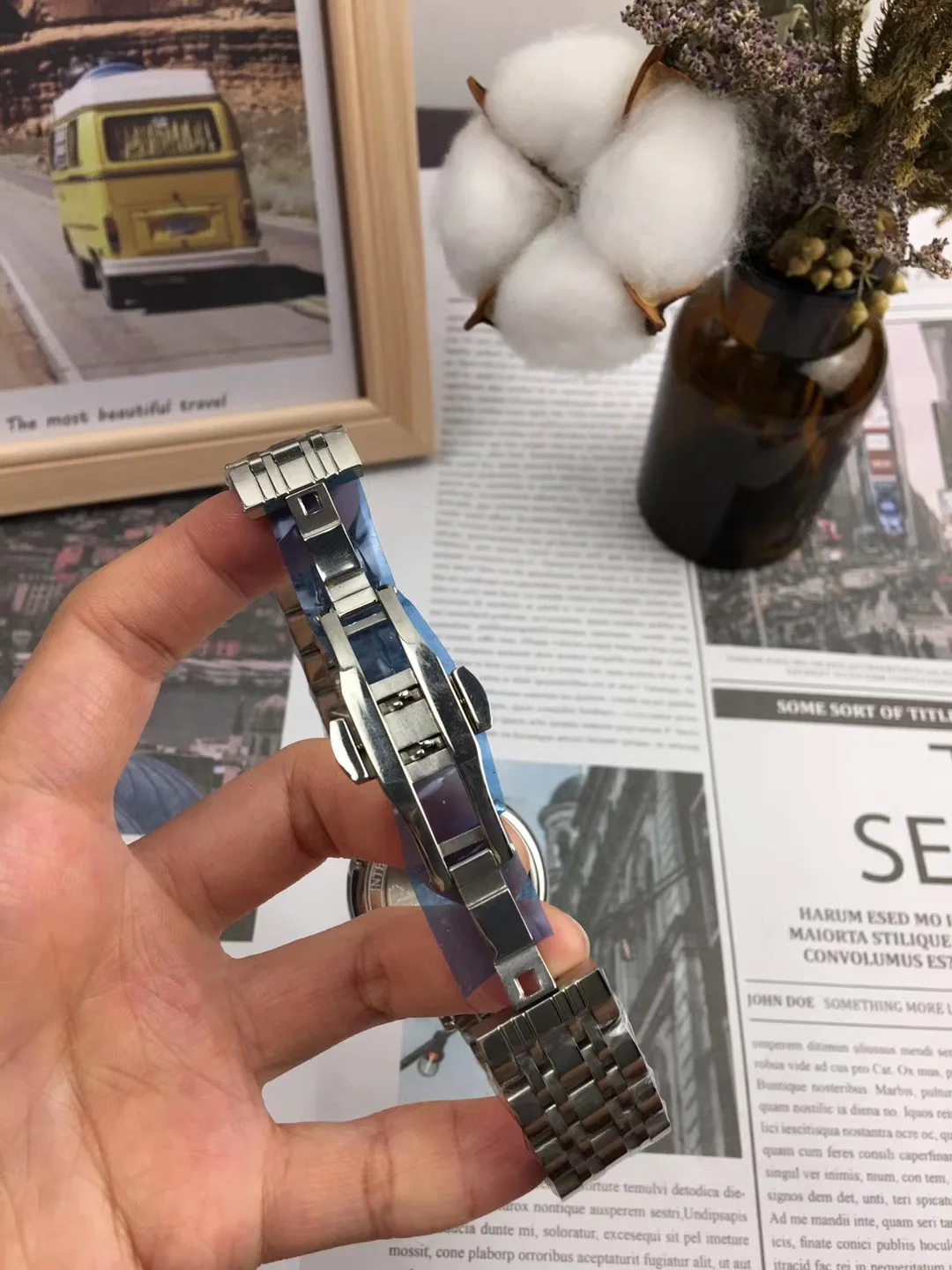 

Luxury Brand New Automatic Mechanical Men Watches Rome Dial Stainless Steel Sapphire Silver White Watch