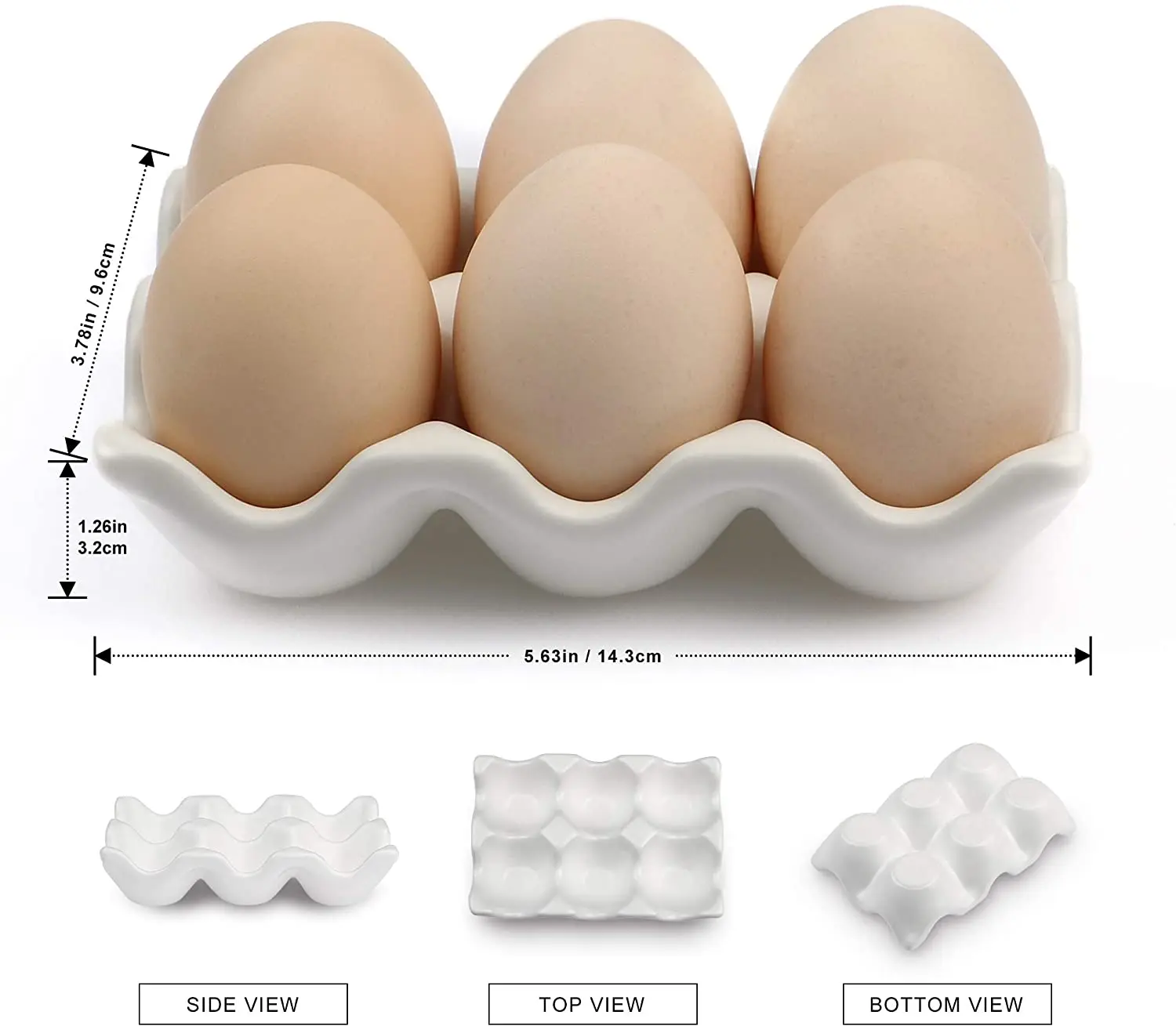 Кухонный пластиковый держатель для яиц холодильника без БФА с крышкой и ручками