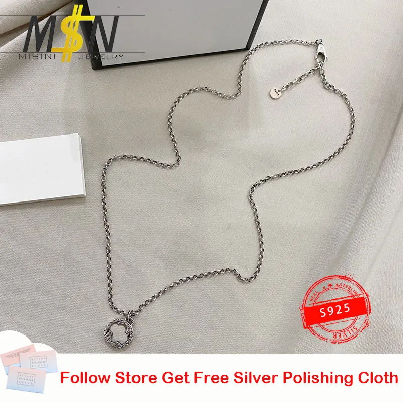

2021 New Fashion Party Vintage Pendant Necklace S925 Sterling Silver Necklace For Men And Women Luxury Jewelry Gift With LOGO