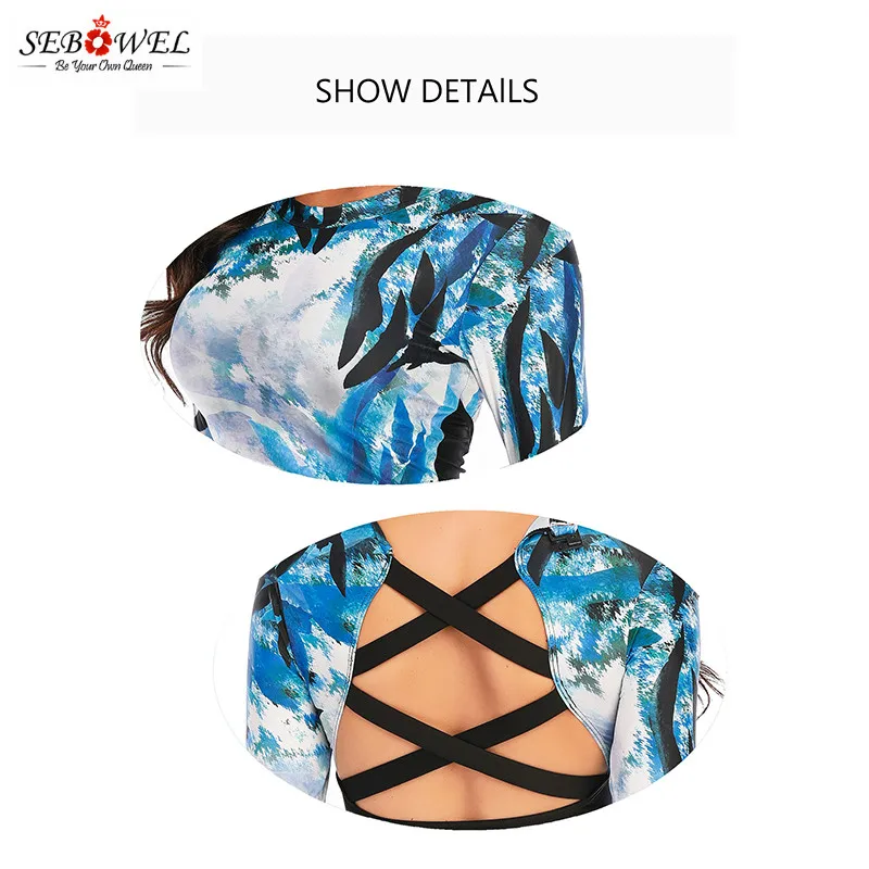 SEBOWEL 2021 новые отдельные Комплект из 2 предметов бикини с принтом раздельный