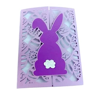 easter bunny egg invitation cut metal craft dies card making rabbit stencils diy manual scrapbooking new embossing dies 2022