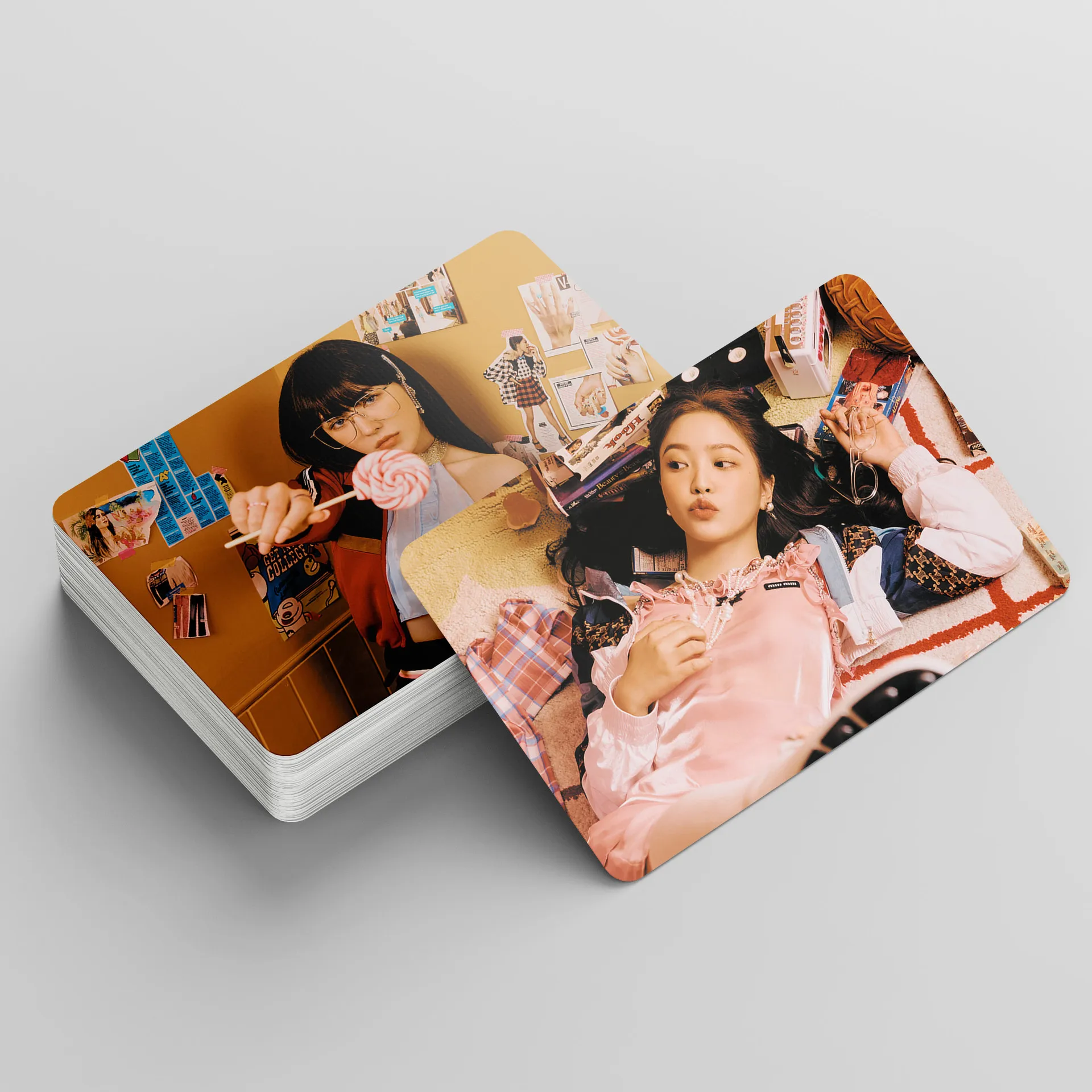 55pcs/set Kpop Red Velvet Lomo Cards New album Queendom K-pop Photo Collection Card idol card fan gift | Канцтовары для офиса и