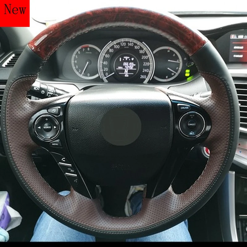 

Hand Sewn Leather Steering Wheel Cover Set for Mitsubishi Wing God Lingshuai Outlander To Dazzle ASX Yige Car Accessories