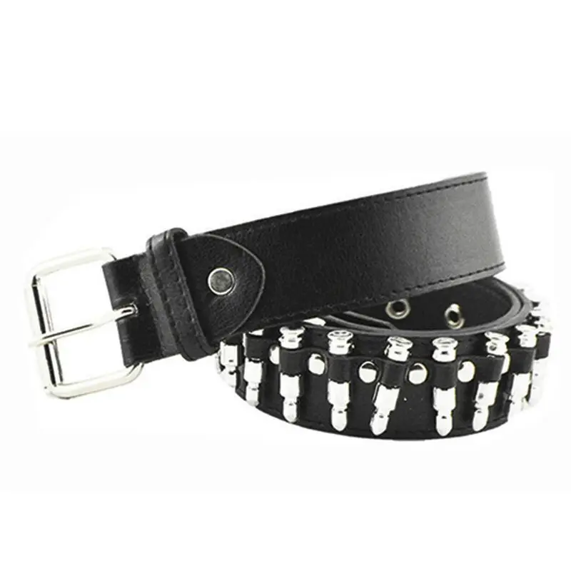 

Fashion Ladies Men Punk Imitation Leather Belt Hollow Wild Waistband R2LE