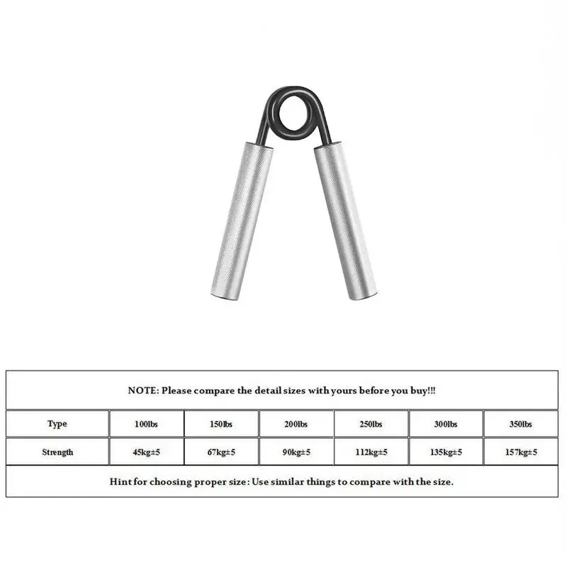 

100-350 Lbs A-shaped Grip Fitness Grip Metal Spring Grips Arm Wrist Steel Expander Strength Training Grip K4N1