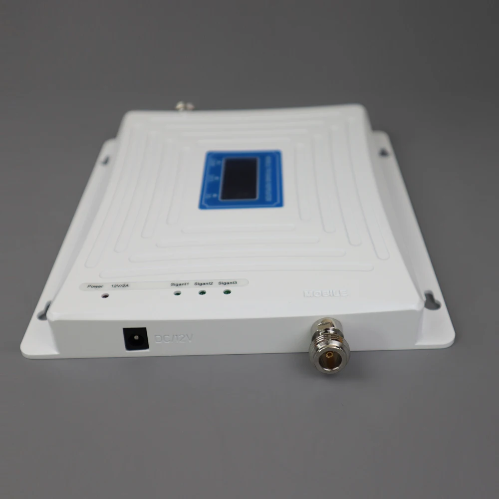 

ZQTMAX 900 1800 2100 Cellular Signal Booster 2G 3G 4G Repeater GSM DCS UMTS Tri Band Mobile Phone Amplifier with antenna Set