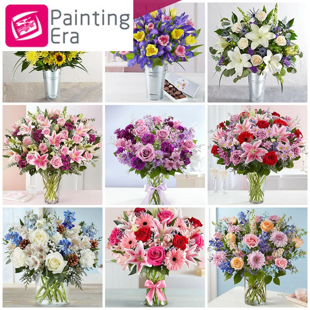 2020 эпоха цветок алмазная живопись вышивка крестом цветы алмазы мозаика картины