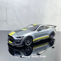 maisto 118 new silver ford 2020 mustang shelby gt500 sports car simulation alloy car model collection gifts boys toy