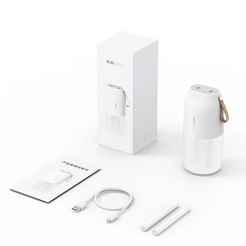 

300ml Portable Double Nozzle Mist Sprayer Aroma Diffuser USB Charging Air Humidifier Night Light Skin Face Care Cleaning Tools