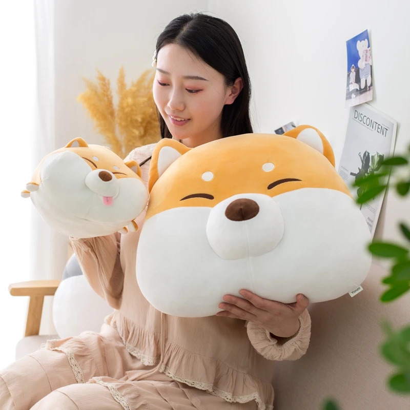 

New Style Dog Plush Toys Shiba Inu Pillow stuffed sleeping Cushion Kids Toys for Children Birthday Gifts