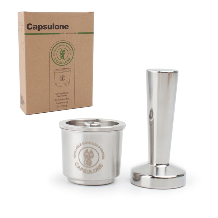 

Capsulone Compatible for illy coffee Machine Maker/STAINLESS STEEL Metal Refillable Reusable Coffee Capsule Pods Baskests