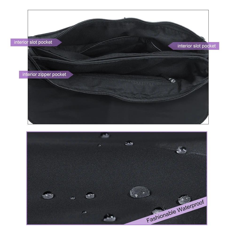 Стильные женские сумки через плечо из водонепроницаемого нейлона модная сумочка