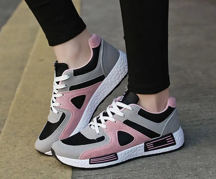 

Sneakers women shoes 2020 fashion breathable mesh flat casual shoes woman lace-up women sneakers zapatos de mujer ladies shoes