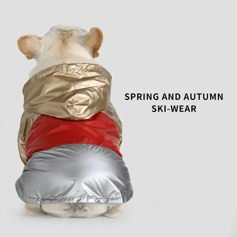 Светоотражающий дождевик для домашних животных IBC08 лыжная одежда маленьких