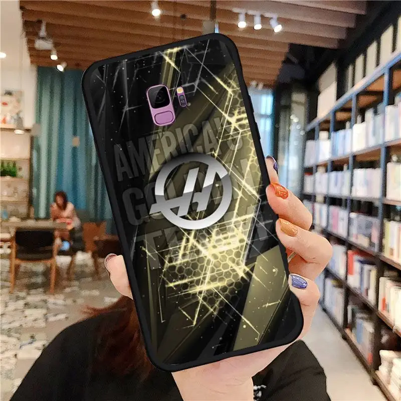 

F1 Team Haas logo Phone Case For Samsung galaxy S 7 8 9 10 20 edge A 6 10 20 30 50 51 70 note 10 plus