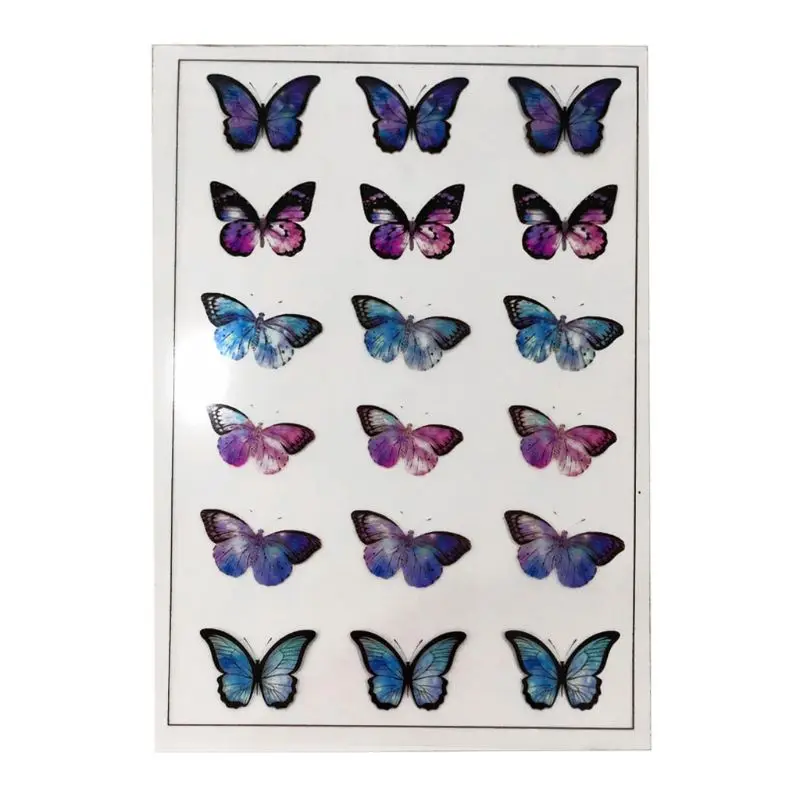 Полимерные наполнители цикады в форме крыльев бабочки 6 шт. 667E | Украшения и