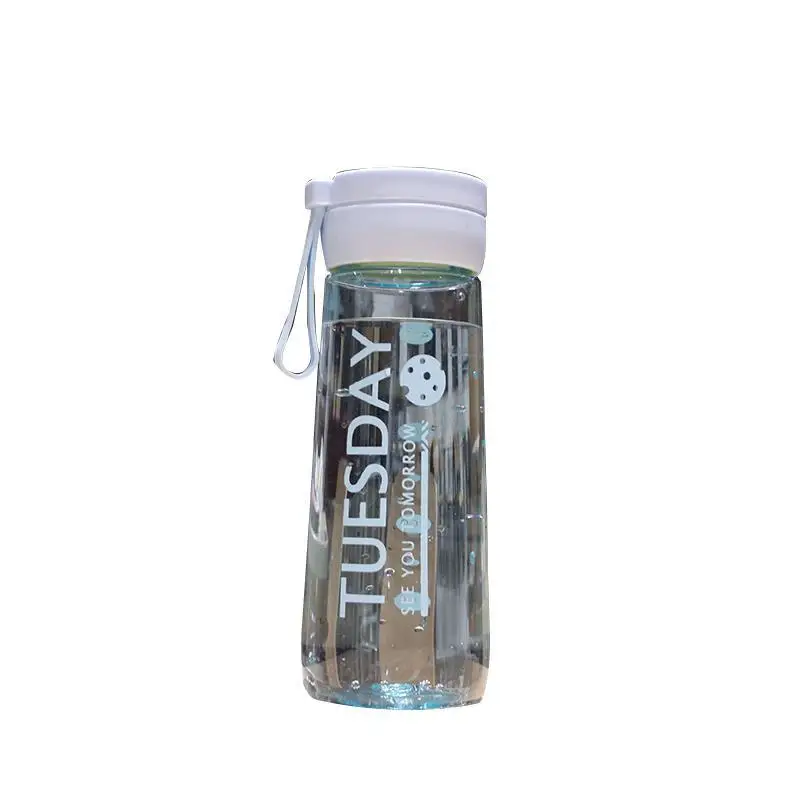 

Trend fresh plastic water cup female portable fall proof plastic cup student high temperature resistant scale handle sports cup