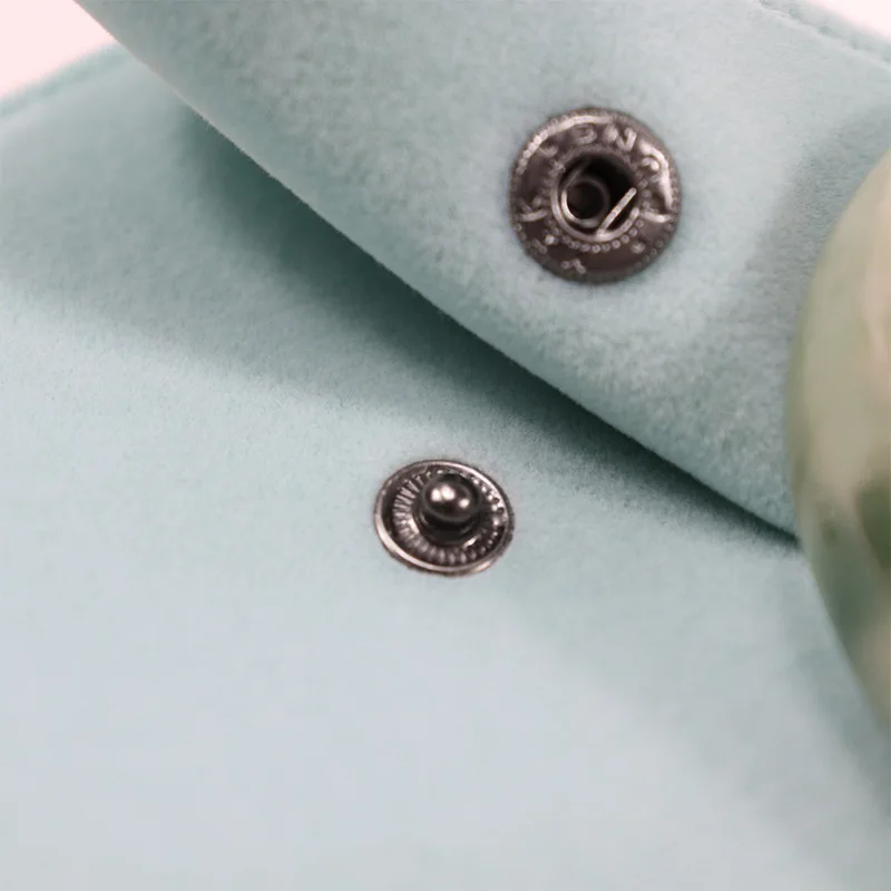 Jewelry Packaging Bag Snap Fastener Superior Soft Velvet Gift Bracelet Bag Necklace Earrings Ring Storage Pouch Customized Logo