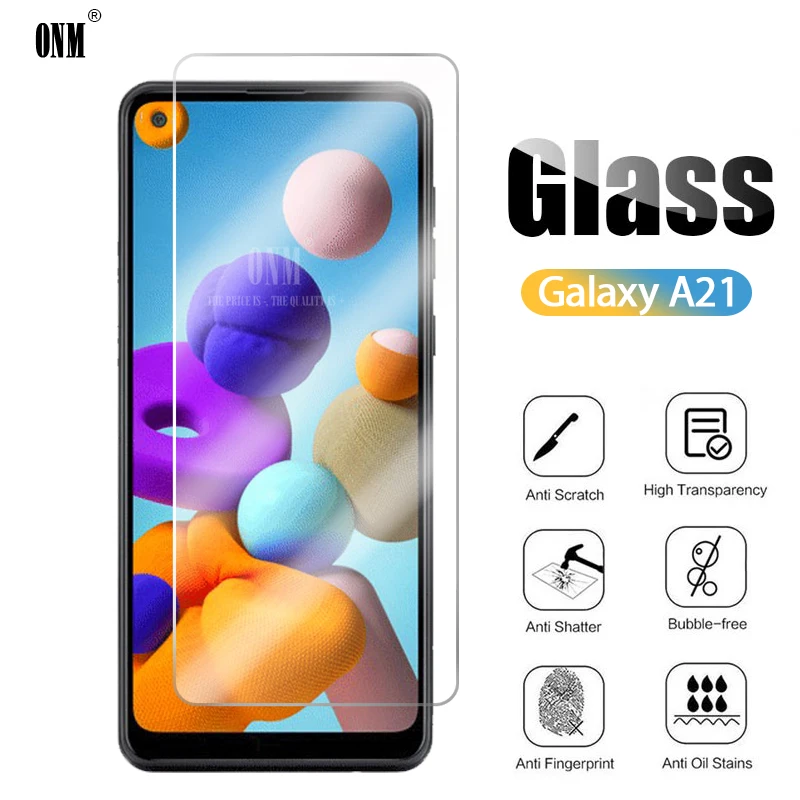 10 шт закаленное стекло для Samsung Galaxy A21 Защита экрана Защитная стеклянная