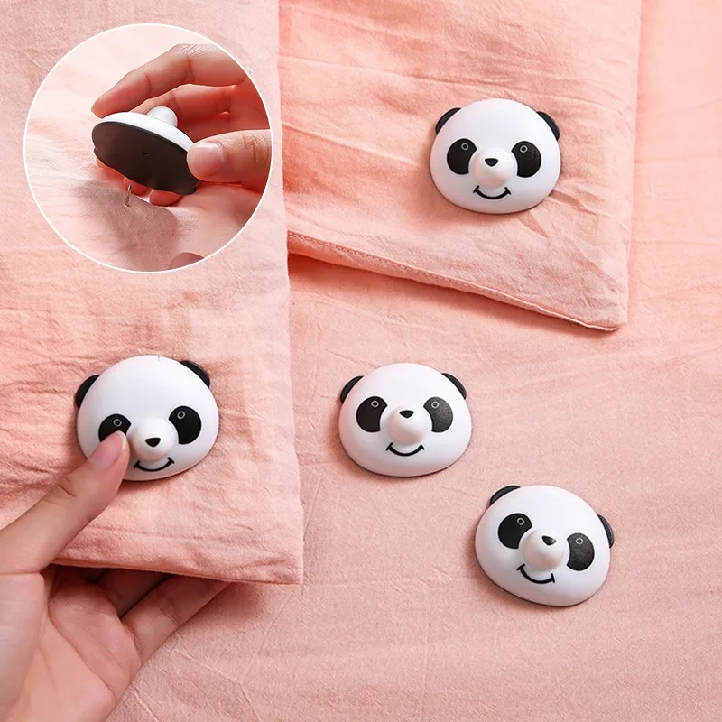 4/8pcs Panda Quilt Stand Slip-resistant Nordic Clips for Bed Sheet Blanket Clip Clothes Pegs Covers Fastener Holder 2021 | Дом и сад