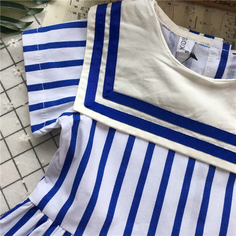 Tonytaobaby летнее новое платье в полоску для маленьких девочек |