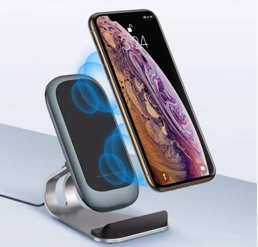 Новое вертикальное Беспроводное зарядное устройство Настольный кронштейн