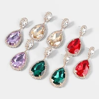 fashion purple luxury drop earrings for women elegant chic classic retro pendant earrings romantic valentines day gift ht196