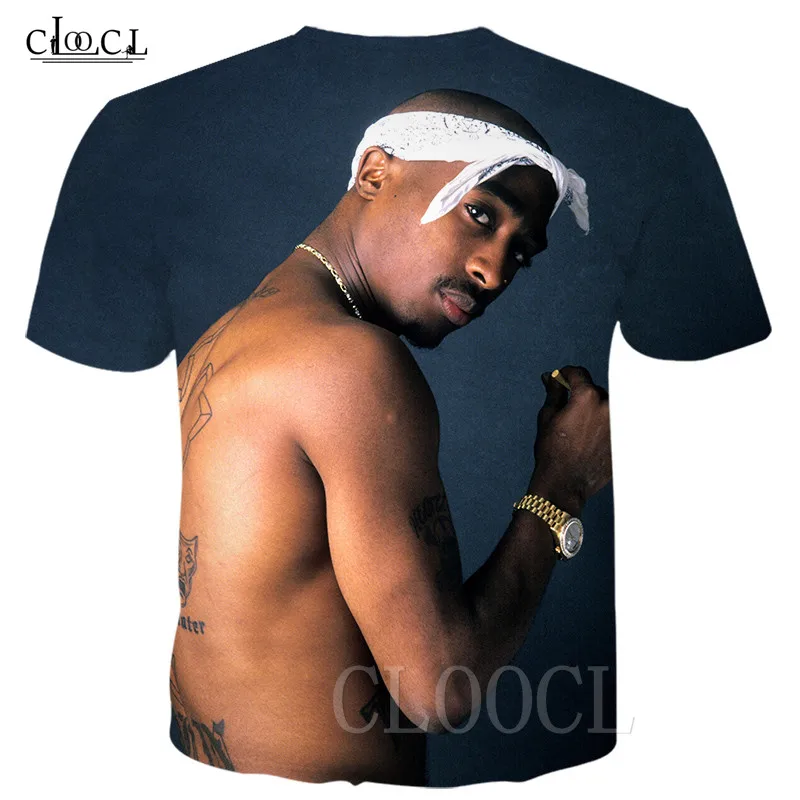 Новая футболка Harajuku стиль для женщин/мужчин Тупак 2Pac 3D Футболка с принтом