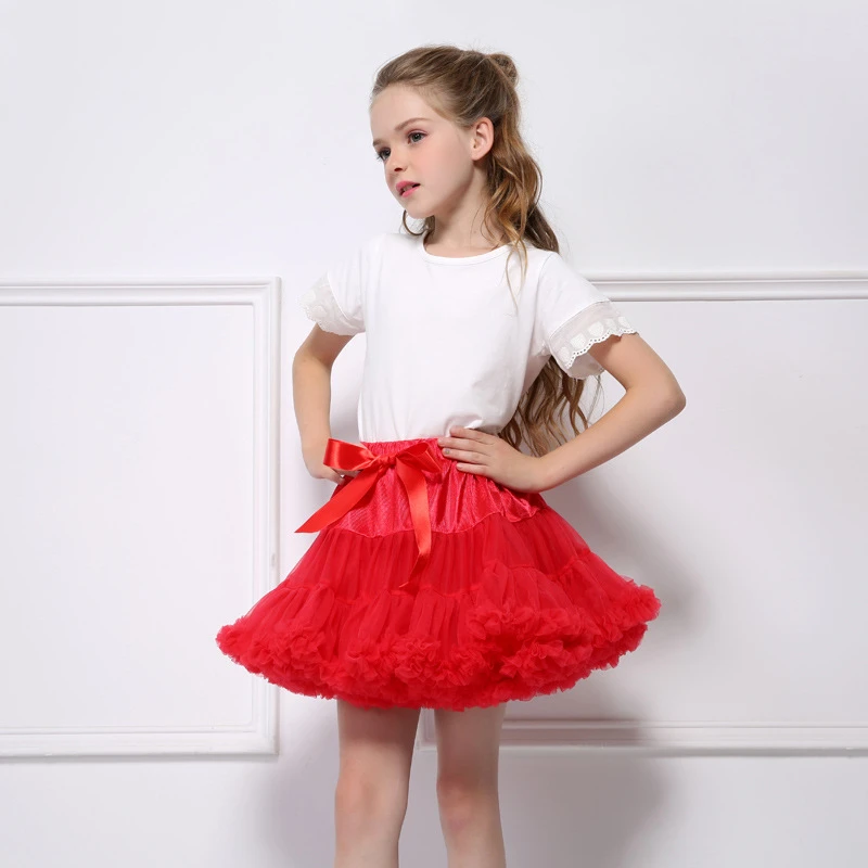 

red newborn dress with american children's baby orange outfit girls fluffy tulle cute kids tutu skirt luxury candy girl costume