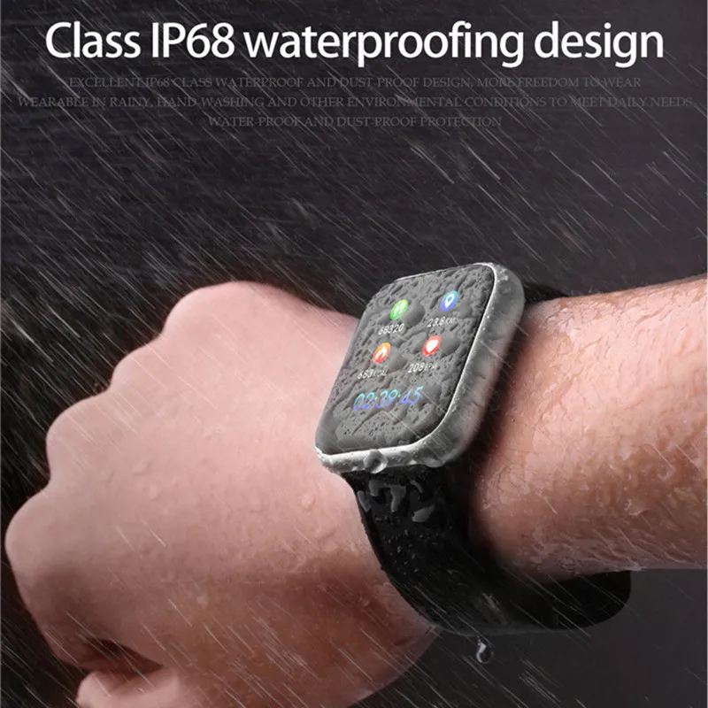 P70 Смарт часы Bluetooth 42 мм крови Давление кислорода в монитор сердечного ритма