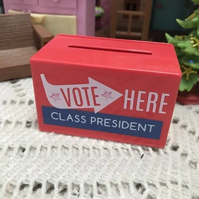 

18inch american of girl Doll house mini small accessories on sale Original vote box class president collection drop shipping