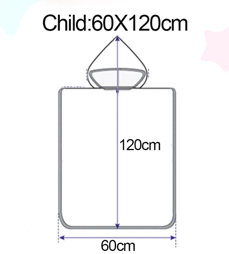 Пляжное полотенце с капюшоном из микрофибры для взрослых быстросохнущее банное