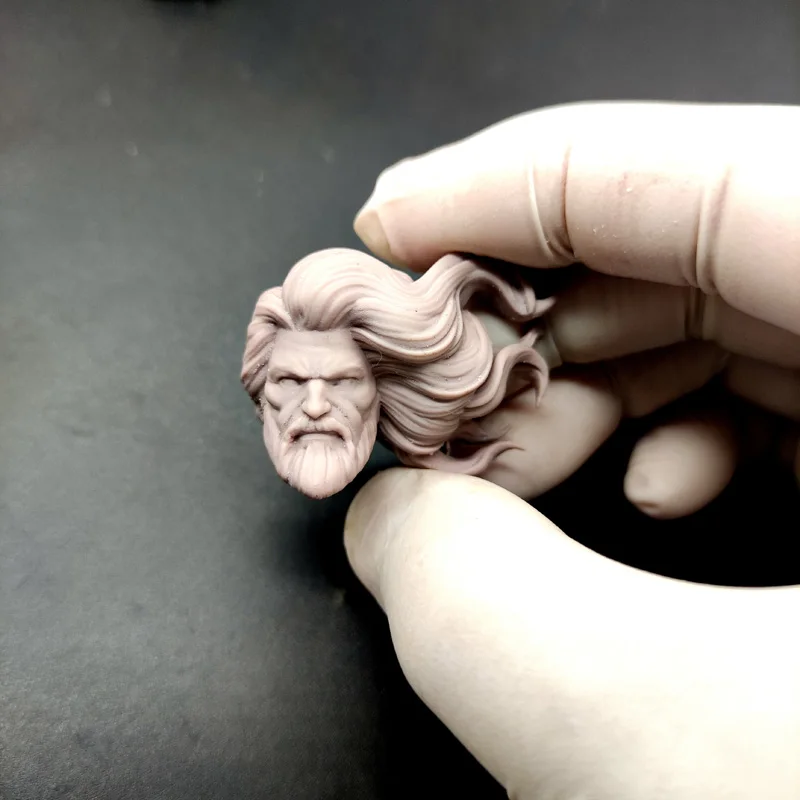 Пустые масштаб 1/12 мультяшная версия голова аквамана Неокрашенная подходит для