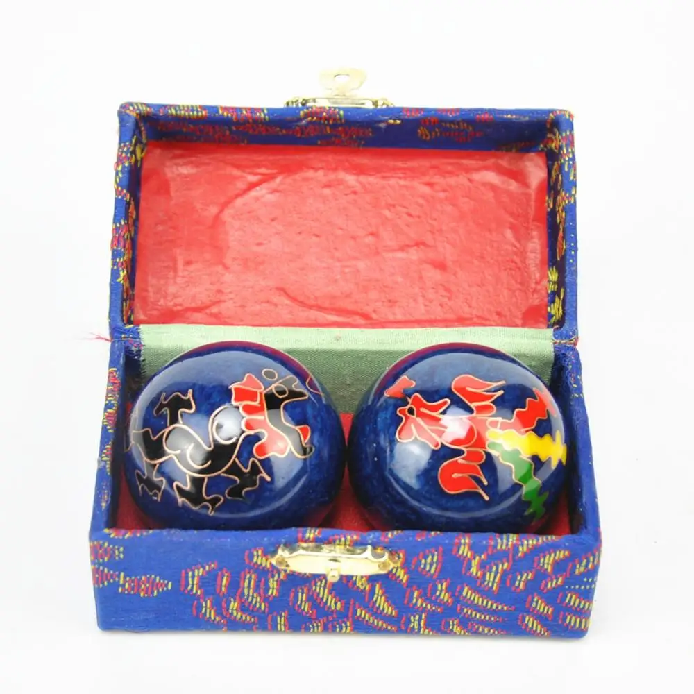 

Chinese Baoding Balls Health Exercise Stress Handball Yin Yang Finger Muscles Fitness Massager Ball Wrist Strength Workout Balls