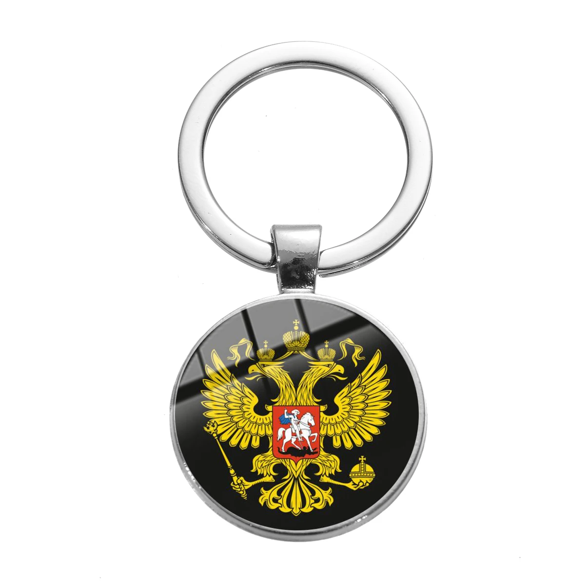Style 24 SONGDA высокое качество СССР CCCP советский брелок серповидный молоток Россия эмблема коммунизма знак стеклянный камень металлический кулон брелок держатель - Цвет: Style 24
