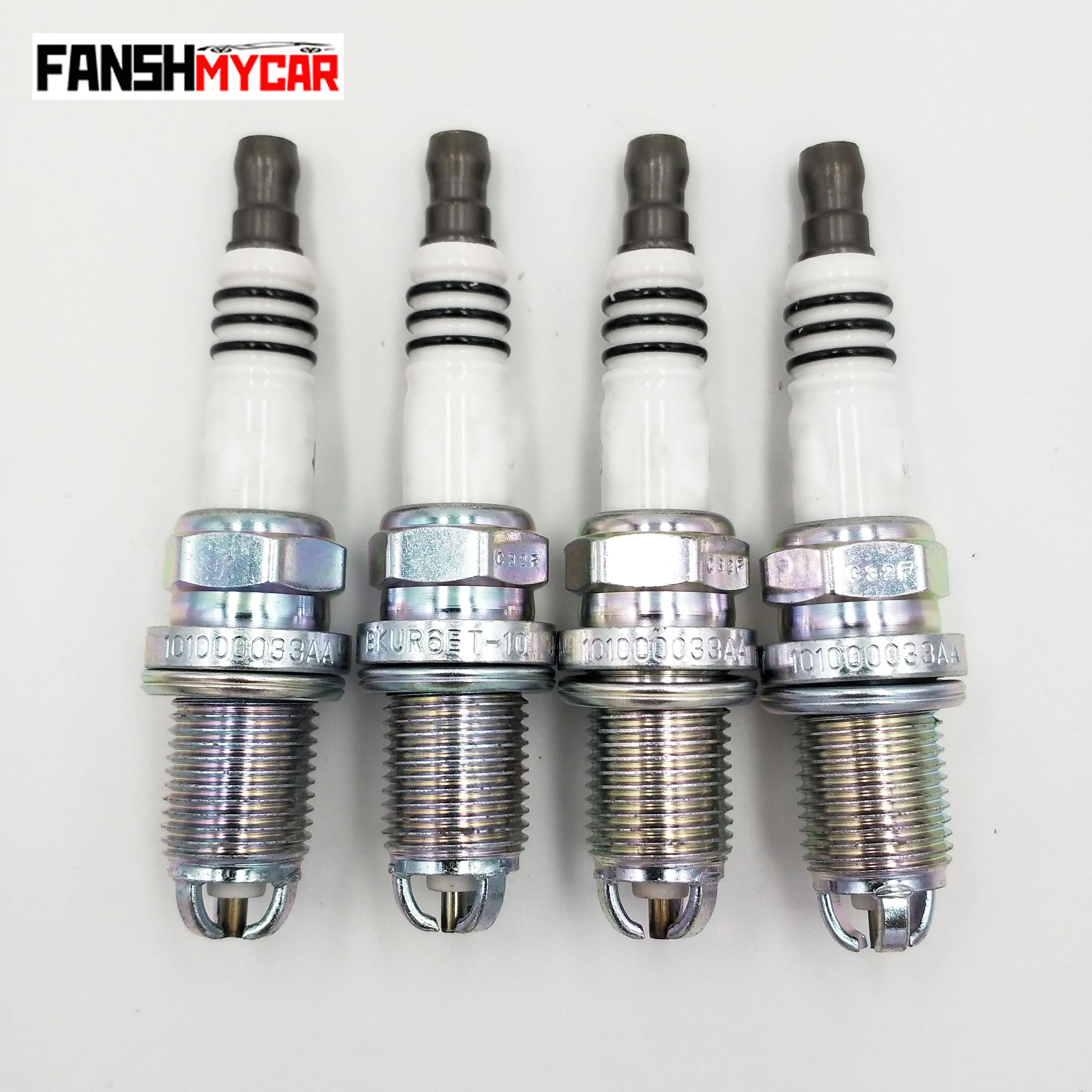 4 шт./лот свечи зажигания для Audi Quattro S6 VW Beetle Golf Jetta Passat B5 101000033AA BKUR6ET 10|plug spark|plug lotplug t |