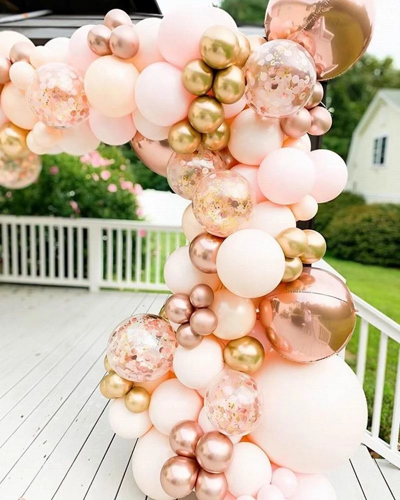 

96pcs Macaron Balloon Garland Arch Kit Rose Gold Confetti Latex Balloon Wedding Adult Kids Birthday Party Decoration Baby Shower